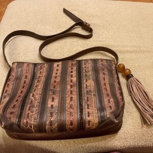 Stunning Sharif metallic leather bag - very gently used!